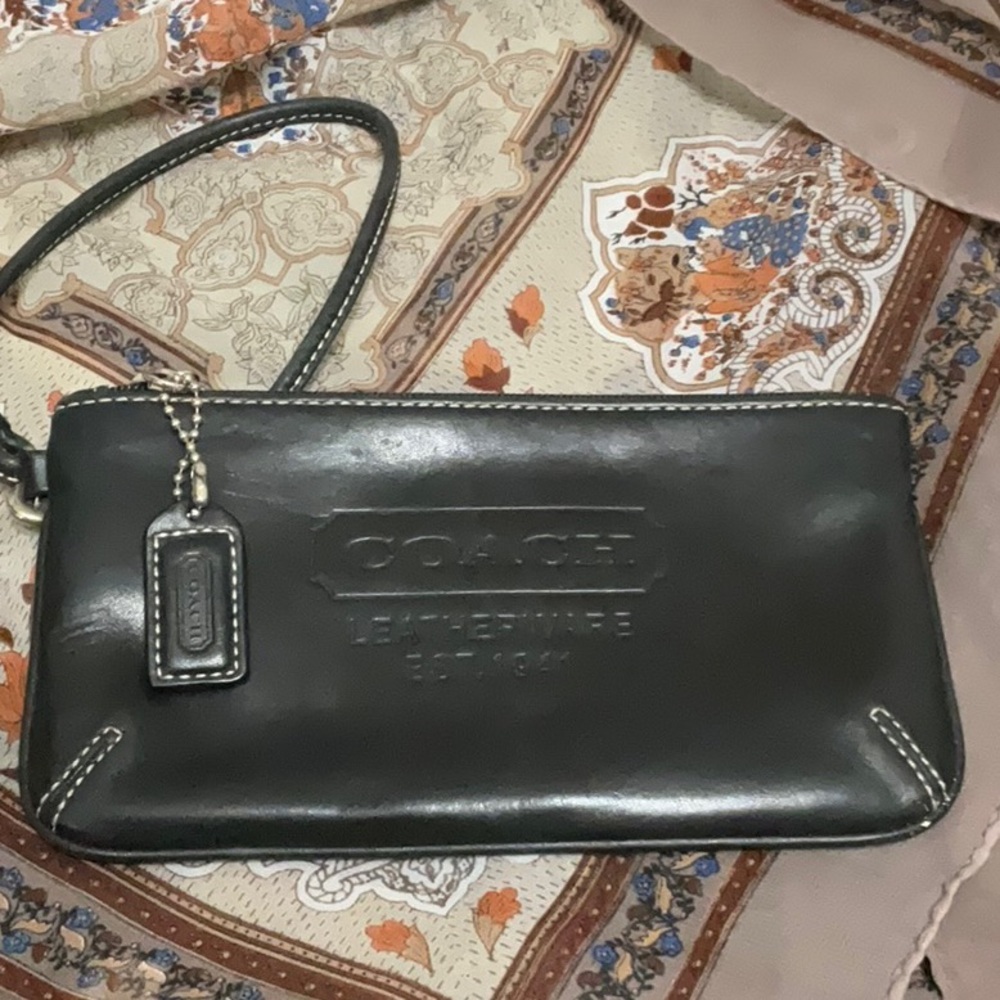 Coach Leatherware Black Wristlet